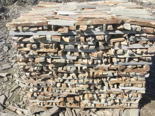 Горбушка златолит золотистый для облицовки купить в Кургане