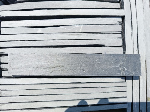 Плитка чёрная из натурального камня фасадная 30 см * 5 см, толщина 7 мм -30 мм купить в Кургане